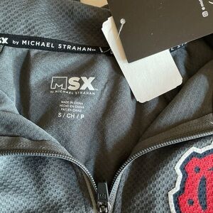 MSX Michael Strahan Quarter Zip Performance Pullover New With Tags